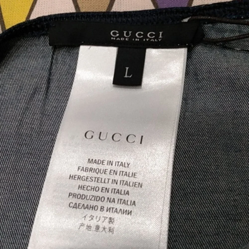 NEW, Gucci Stretch Denim Jackie Piston Lock Bikini - Picture 8 of 16